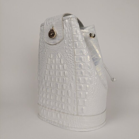 SOLD BRAHMIN Allie Shell White Melbourne Slingback Bag & Cheryl Cardholder SET - Picture 9 of 16